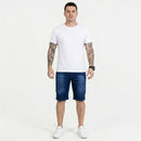 Bermuda Jeans Masculina Premium com Elastano - Kit 4 Peças