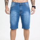 Bermuda Jeans Masculina Premium com Elastano - Kit 4 Peças