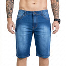 Bermuda Jeans Masculina Premium com Elastano - Kit 4 Peças