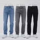 Kit 3 Calças Jeans Masculina Skinny Corte Tradicional